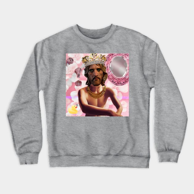 Jesus Baths Crewneck Sweatshirt by L'Appel du Vide Designs by Danielle Canonico